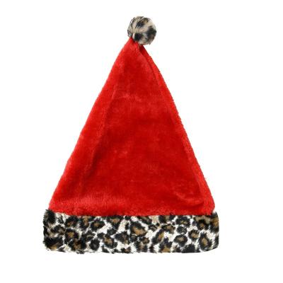 China Fashionable Christmas style women's polyester men's Christmas hat accessories children's hat wholesale cute leopard fashionable unisex hat for sale