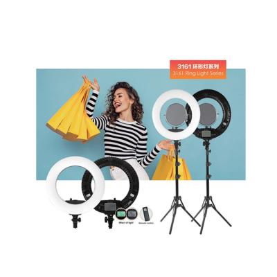 China PORTABLE Profession Photography Custom 65w LCD Small Screen Selfie Led Tripod With Ring Light for sale