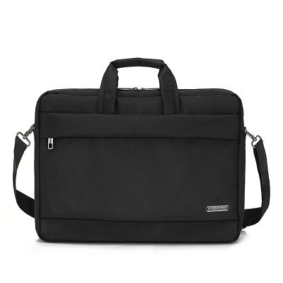 China Business Waterproof 15.6 Inch Messenger Black Laptop Bag For Business Men for sale