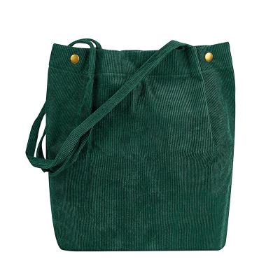 China Night Light Corduroy With Inside Pocket For Women Work Beach Lunch Travel Shopping Shopper Handbags Tote Bags for sale