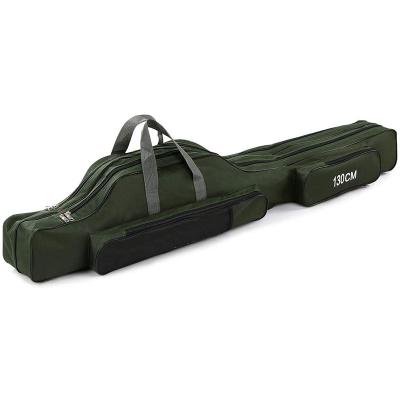 China Durable Travel Packing Cubes Kingslong Portable Folding Fishing Rod Case Fishing Pole Reel Storage Bag Fishing Rod Case for sale