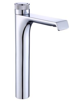 China Sense Faucets Single To Handle European High Quality Bathroom Water Basin Brass Chromed Faucets for sale