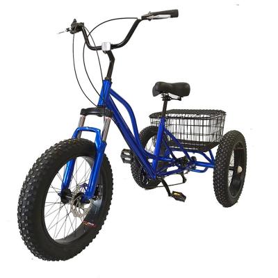 China Factory direct supply popular tricycles 3 speed adult men folding tricycle for 2 adults for sale