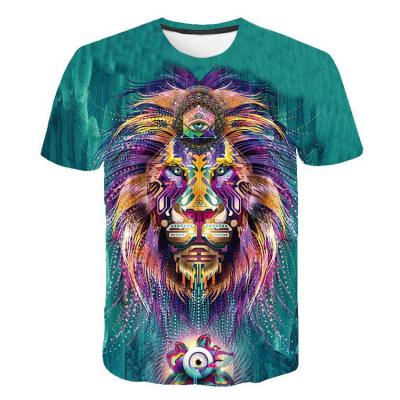 China Hot Selling Viable High Quality 3D Digital Printing Animal T Shirt And Custom T Shirt for sale