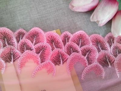 China Apparel Accessories Mesh Based  Embroider Lace Trim for Barbie for sale