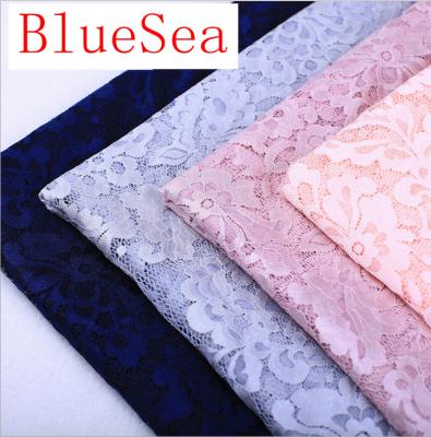 China 2017 Hot Sale Garment Accessories Strech French Lace Fabric  with Different Color- for sale