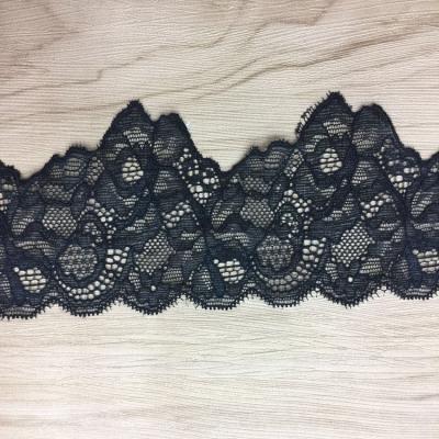 China 7cm  wide 2017  New Fashion  Lace Border/ underwear cotton lace edge in Black Color for sale