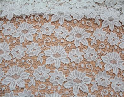 China Garment Accessories Chemical Lace Fabric  Water Soluble Embroidery  lace fabric  in Different  Color for sale