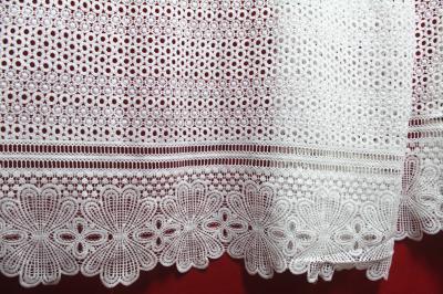 China Apparel Accessories Chemical Lace Fabric  Water Soluble Embroidery  lace fabric  in Different  Color for sale