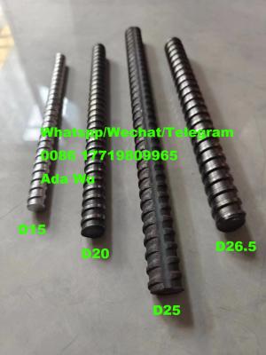 China Formwork Accessories Construction Steel Formwork Tie Bar D15 D20 D25 D26.5 Galvanized for sale