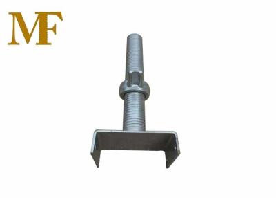 China 600mm BS1139 Adjustable Scaffolding U Head Jack Base for sale