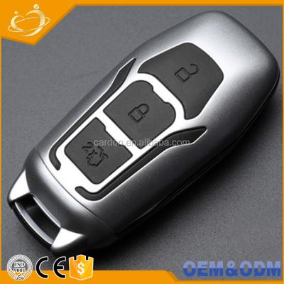 China Replace Car Key Case Silicone +ABS Material Car Key Cover Case 3 New Plastic Buttons Folding Car Key Stying For Ford Mondeo for sale