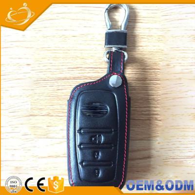 China Replace Car Key Case 3 Button Leather Wallet Key Chain For Toyota Corolla for sale