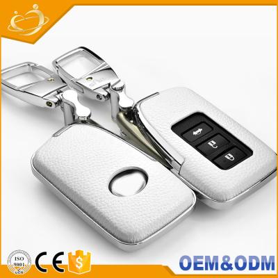 China Replace Luxury Leather Keyless Entry Slap-Up Keyless FOB Key Chain Case Car Key Shell Cover For Lexus ES300H for sale