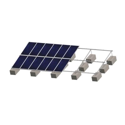 China Commercial and Residential Ballast Solar Panel Racking System Concrete Solar Ballast Roof Rack Solar Panel Base Mount for sale