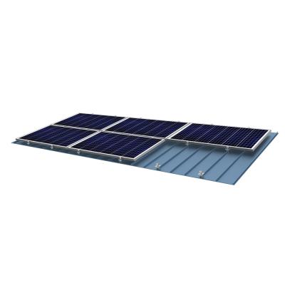 China Free Standing Seam Rail Commercial / Residential Roof Metal Solar Panel Mounting System No Rail Solar Mount for sale