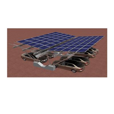 China Commercial Customized Solar Structure Solar Parking Rack Mount Aluminum Carport for sale