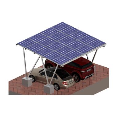 China Waterproof 2 Alloy Car Metal Parking System Solar Mounting Solar Parking Lot Rack for sale