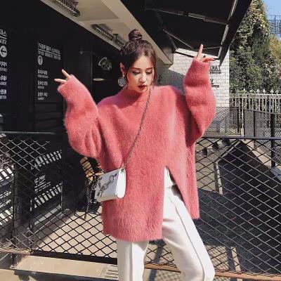 China Factory Breathable Women's Long Sleeved Sweater Winter Sweater for Women Long Sleeves Outnet Girl Knit Sweater Korean for sale