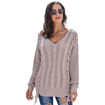 China New Breathable Autumn Winter Turtleneck Drop Shoulder Pullover Sweater For Women Long Sleeves Tops Pullover Outnet Women Sweater for sale