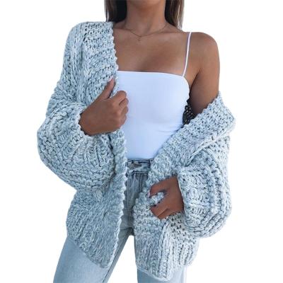 China Anti-pilling 2021 knit crochet cashmere cardigan sweater women long for rag popcorn plus size ladies wool cardigans for sale