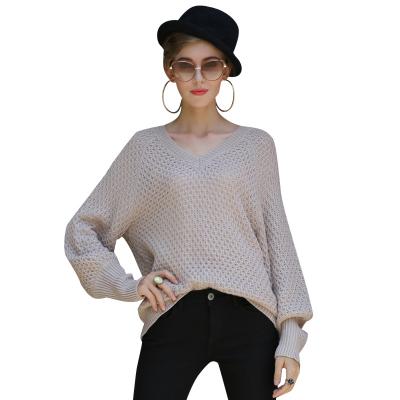 China Anti-wrinkle color knitwear knitted girls long sleeve plus velor sweater for traction oversized custom knit neck winter fleece pullover sweater for sale