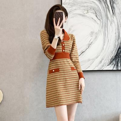 China hot sale Anti-wrinkle custom knit short set women sweater dress women clothing for sale