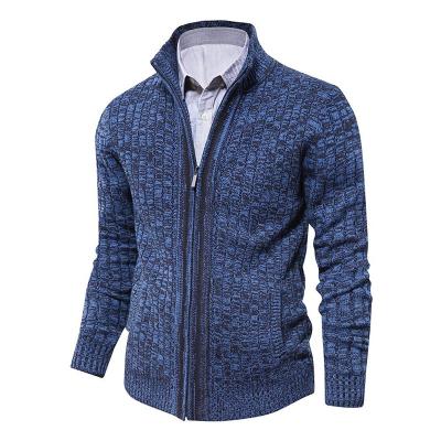 China Hot Sale Breathable High Quality Custom Zipper Factory Knitting Cardigan Sweater For Man Sweater Men Long Sleeve Casual Pullover Sweater for sale