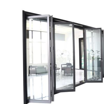 China Customized Modern Height Balcony Sliding Glass Door Aluminum Folding Sliding Door For Bedroom for sale