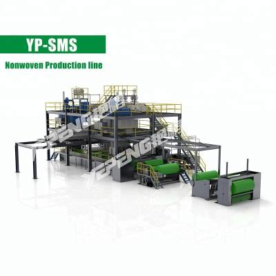 China Building Material Shops Yanpeng S/SS/SMS Nonwoven Fabric Making Machine Nonwoven Production Line zu verkaufen