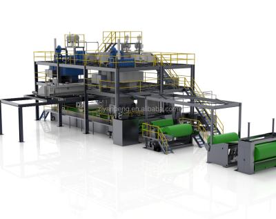 China Nonwoven Building Material Shops High Speed ​​SMS Spunmelt Nonwoven Production Line Making Machine Te koop