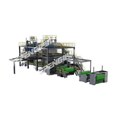 China Building material stores Yanpeng SMS hot sale pp automatic spunbond nonwoven fabric machine for 14 years nonwoven production line for sale