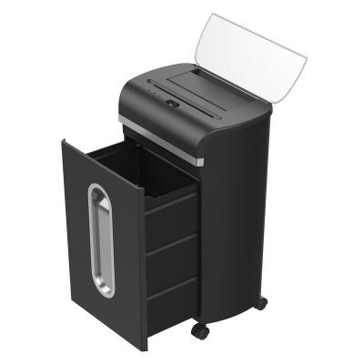 China Nano Cut Paper Shredder Auto Feed 110 Sheet 17L A110M-17 Pull Out Micro Electricity Mini Cut 5x10 Mm Support 358x235x503 mm for sale