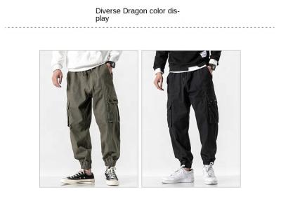 China American vintage windproof coveralls spring and autumn designer fashion brand casual gaiters men's fashion closed cargo pants for men for sale