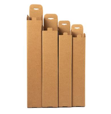 China Recyclable Cardboard Shipping Boxes Long Corrugated Boxes Paper Set Tube Packing Box for sale