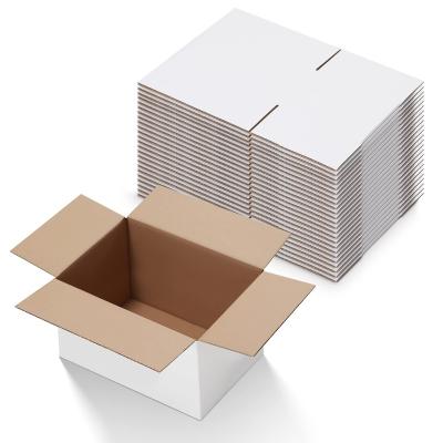 China Low MOQ recyclable food packing product cajas outer corrugated paper packing box for sale