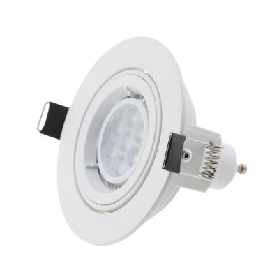 China Hotel Round Recessed Ceiling LED Downlight Holder GU10 MR16 Halogen LED Spotlights Frame for sale