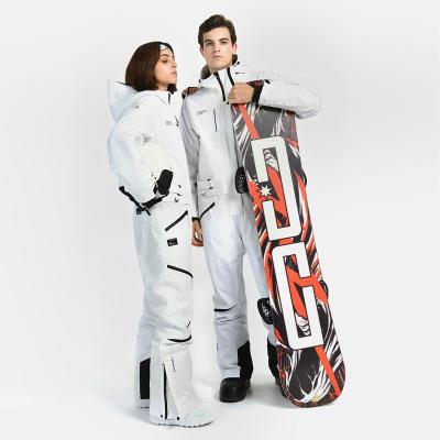 China Waterproof Suit Ski Overalls Set One-Piece Breathable Women's Ski And Men's Outdoor Sports Warm Overalls for sale