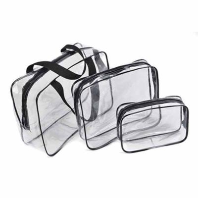 China Eco - Friendly Custom Printed Durable Using Cosmetic Bag Transparent PVC Bag for sale