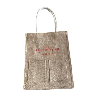 China Eco Reusable Reusable Grocery Outlet Factory Packaging Jute Carrier Bag for sale