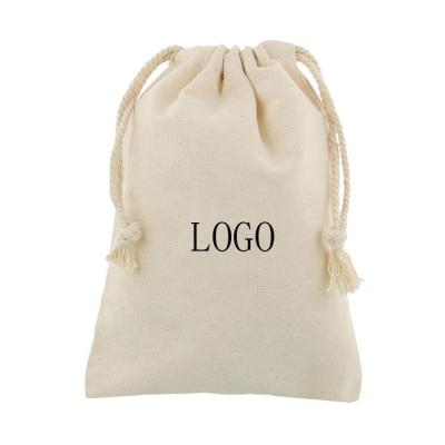 China Custom Logo Eco Friendly Reusable Drawstring Pouch Eco Friendly Recycled Bag for sale