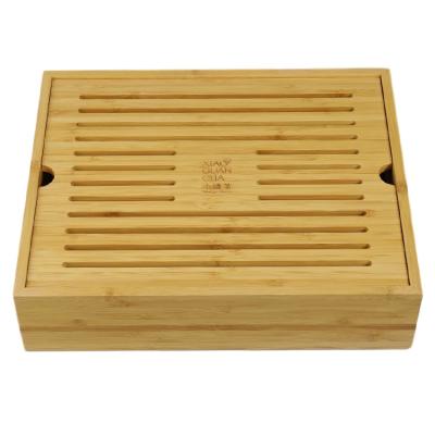 China Wooden And Bamboo Storage Handmade Premium Wooden Tea Canisters Gift Boxes Box With Removable OEM for sale