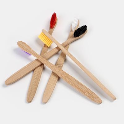 China EcoNewLeaf Wholesale Disposable Toothbrush Nano Bamboo Soft Bristle Eco-Friendly PLA Toothbrush for sale