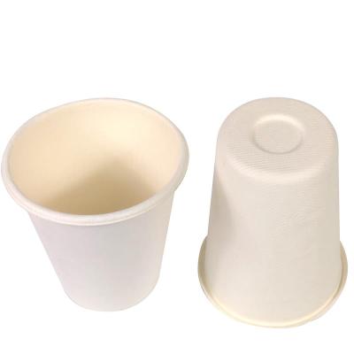 China EcoNewLeaf Biodegradable Bagasse Plastic Biodegradable Cup Sugarcane Eco Coffee Water Drinks Cup Disposable Drinks Cup for sale