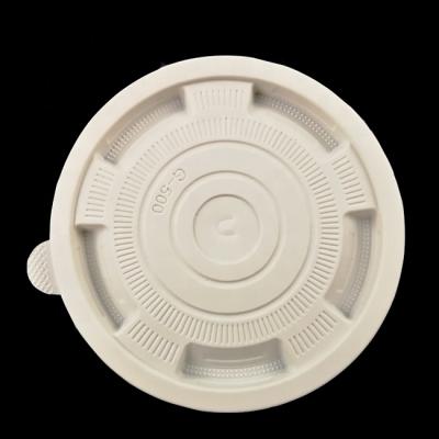 China EcoNewLeaf 15 OZ/450ml Customized Style Disposable Disposable Bowl Lid Cover 124mm for sale