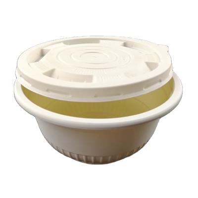 China EcoNewLeaf Disposable 15OZ Eco Disposable Take Away Biodegradable Soup Cornstarch Bowl With Lid for sale