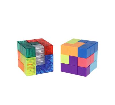 China Puzzle Cube Magnetic Block 3D Cube Magic Creative Toy Game for sale