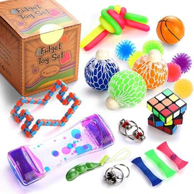 China Toy Anti-Anxiety Stress Relief Tools Package 25PCS Kids and Adults Sensory Toy Model Toy Set for sale