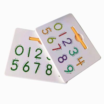 China 2021 Teaching+Office+Home School New Design Educational Toys Magnetic Drawing Board Mini Colored Number Writing Board Magpad for sale