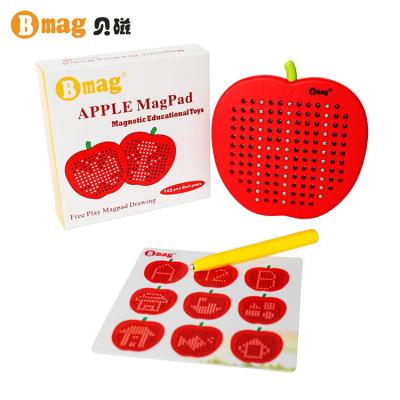 China FREE SHIPPING 3+ 2021 New BMAG Kids Educational Apple ABS Magnetic Listing Board Toys for sale